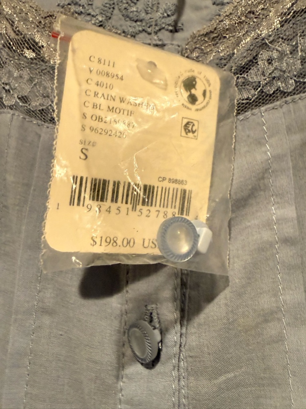 NWT!! Free People Boho Western Cotton Keepsake Maxi Top/Dress!! - Picture 5 of 7